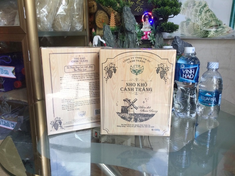 thùng nho khô cánh trắng phan rang ninh thuận